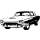 Wandtattoo Auto Ford Thunderbird 1964 Hardtop