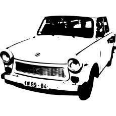 Wandtattoo DDR Kult Trabant Trabbi