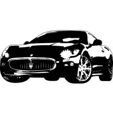Wandtattoo Maserati Grand Turismo Auto