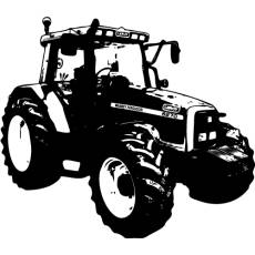Wandtattoo Traktor Massey Ferguson 6270