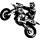 Wandtattoo Supermoto 3 Motorrad PS Motocross