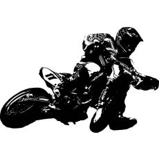 Wandtattoo Supermoto 6 Motorrad Motocross