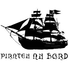 Wandtattoo Schiff Seeräuber Karibik - Nr.1 Piraten an Bord