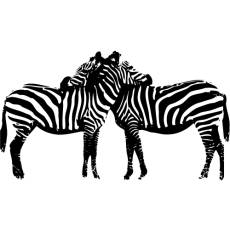 Wandtattoo Afrika Zebra Kinderzimmer