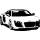 Wandtattoo Audi R8 Auto Motor Sport 120cm