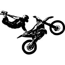 Wandtattoo Motocross - Nr.3 Superman Seatgrab