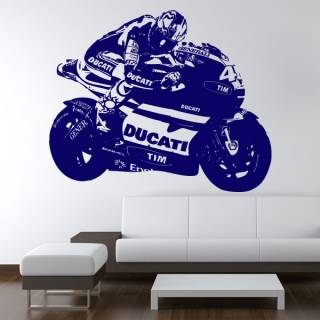 Wandtattoo Ducati Valentino Rossi MOTO GP XXL