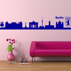 Wandtattoo Skyline Berlin Silhouette