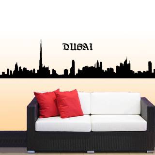 Wandtattoo Skyline Dubai Silhouette