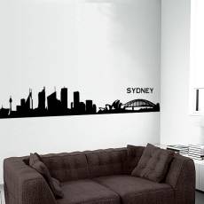 Wandtattoo Skyline Sydney Silhouette